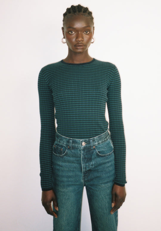 Long Sleeved Ribbed Knit