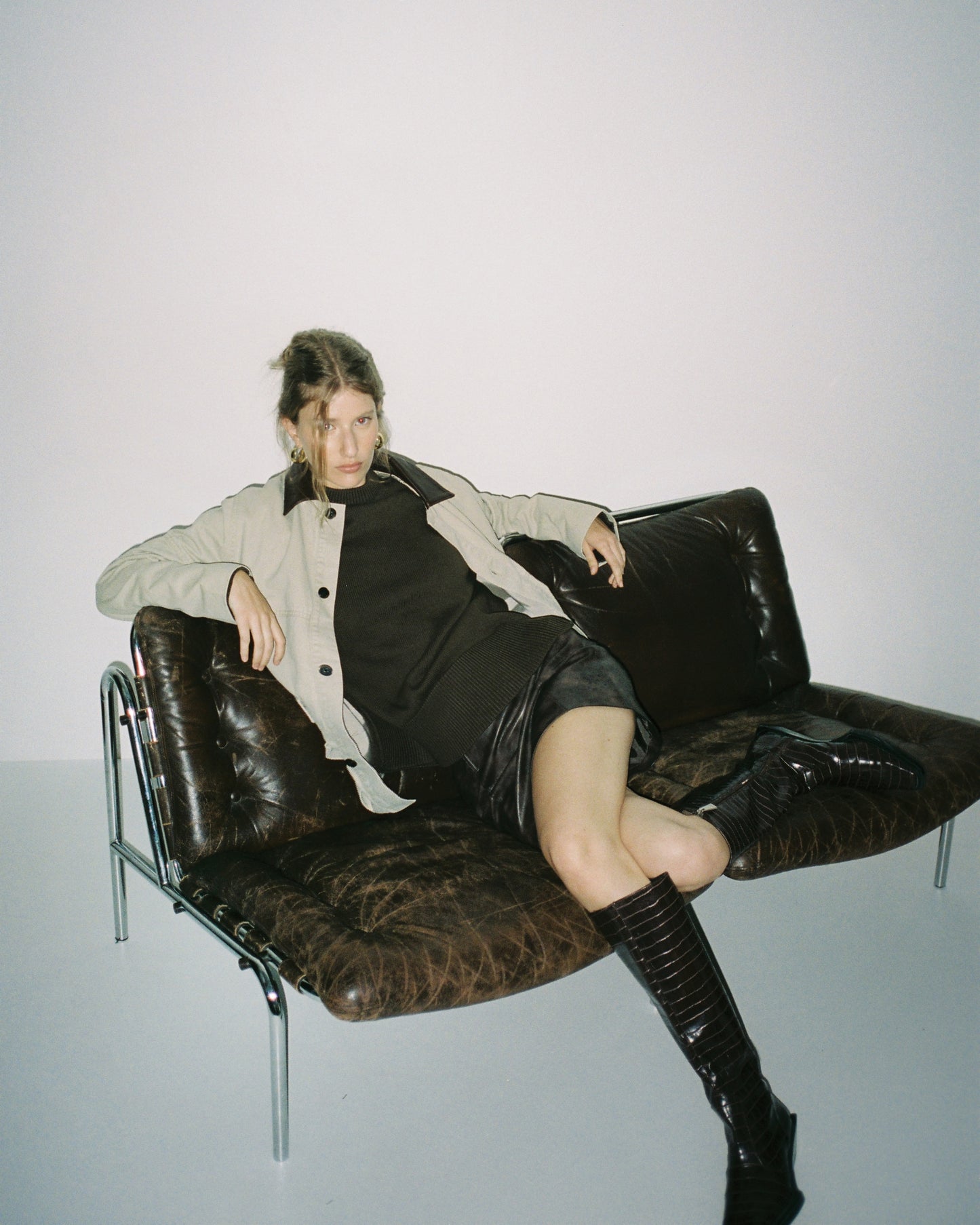 Washed Oversized Barn Jacket