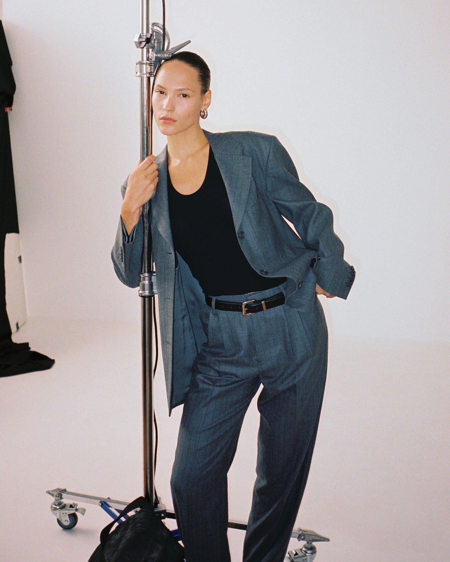 Tapered Leg Wool Daddy Pants