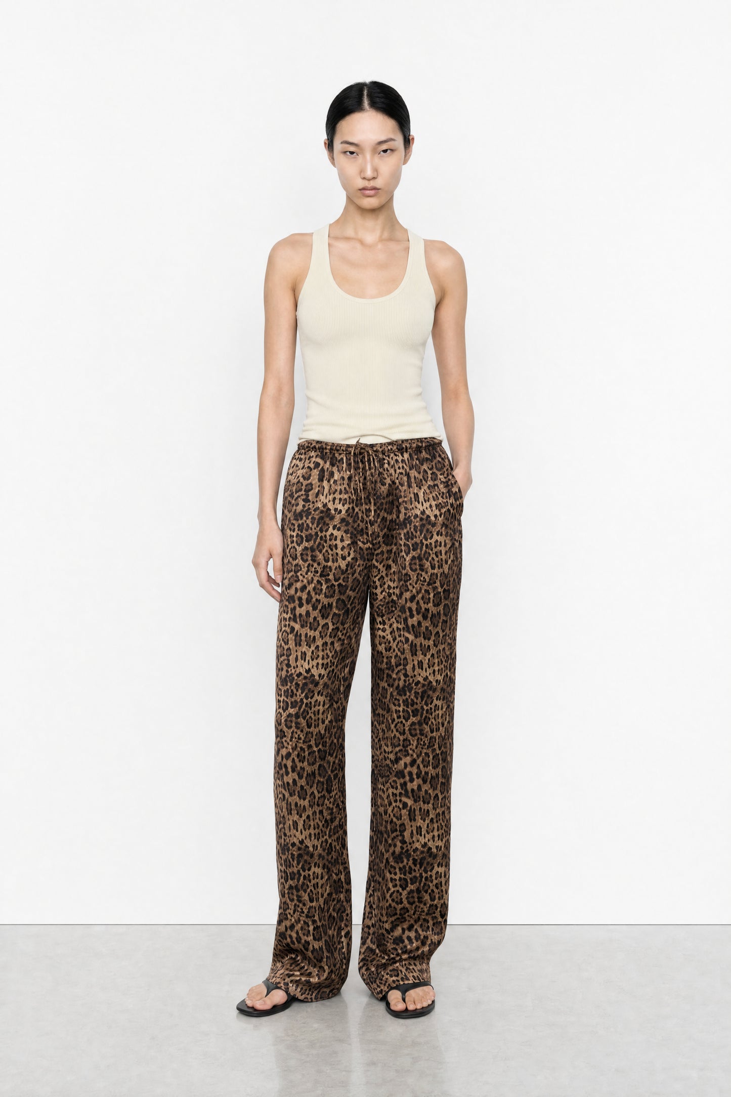 Satin Drawstring Pants