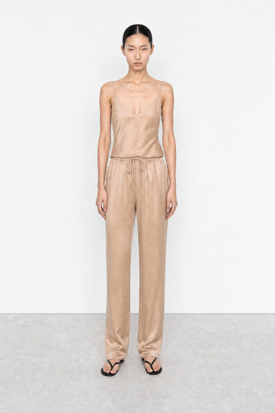 Satin Drawstring Pants