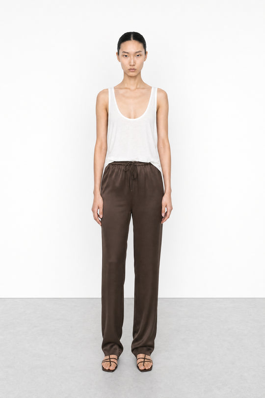 Satin Drawstring Pants