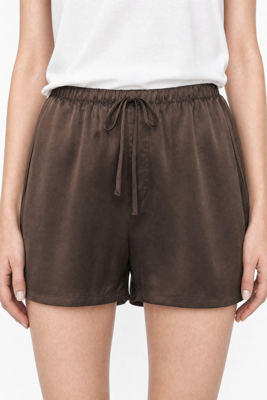 Satin Drawstring Shorts