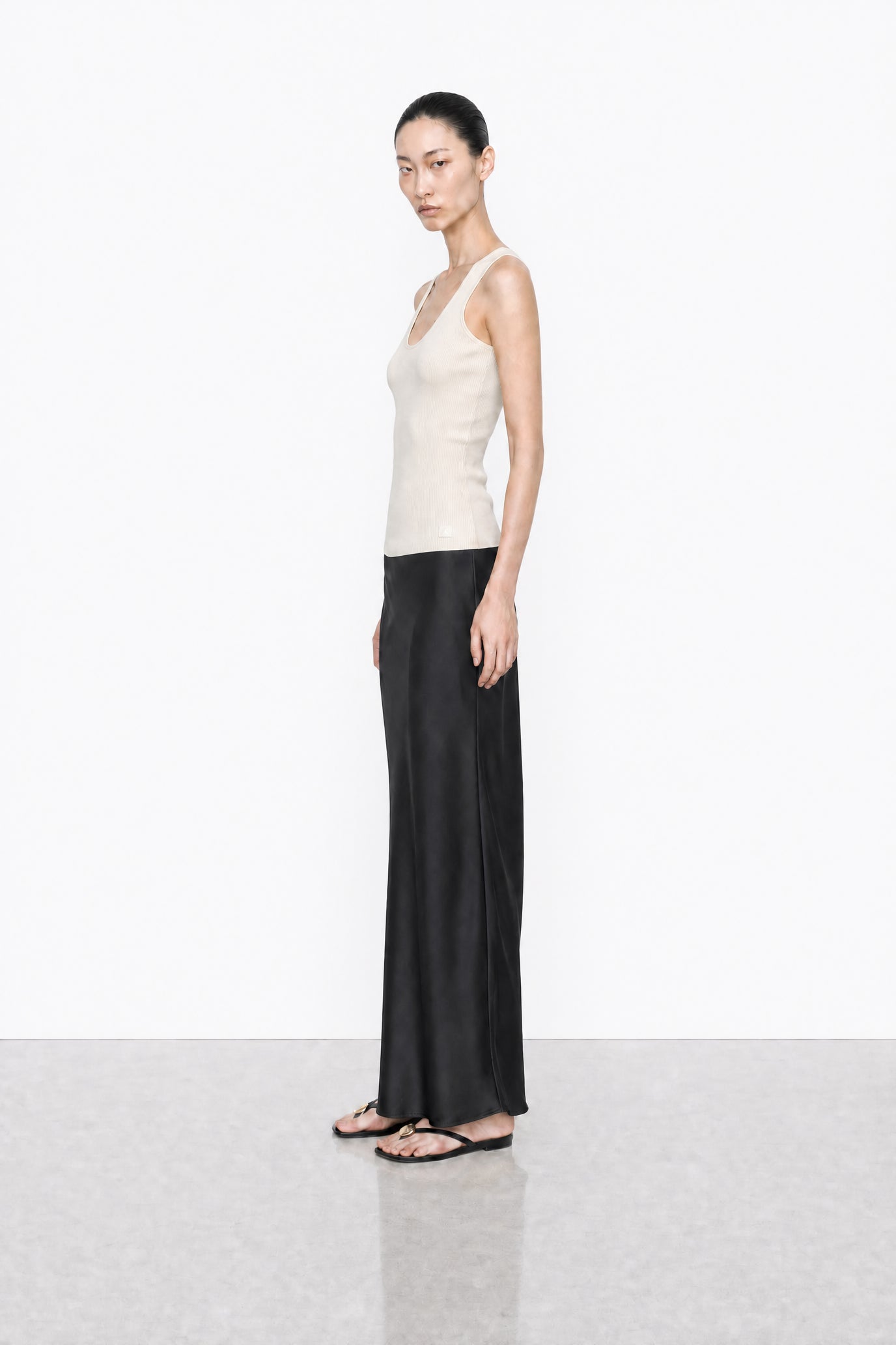 Satin Slip Maxi Skirt