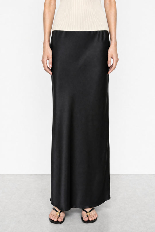 Satin Slip Maxi Skirt