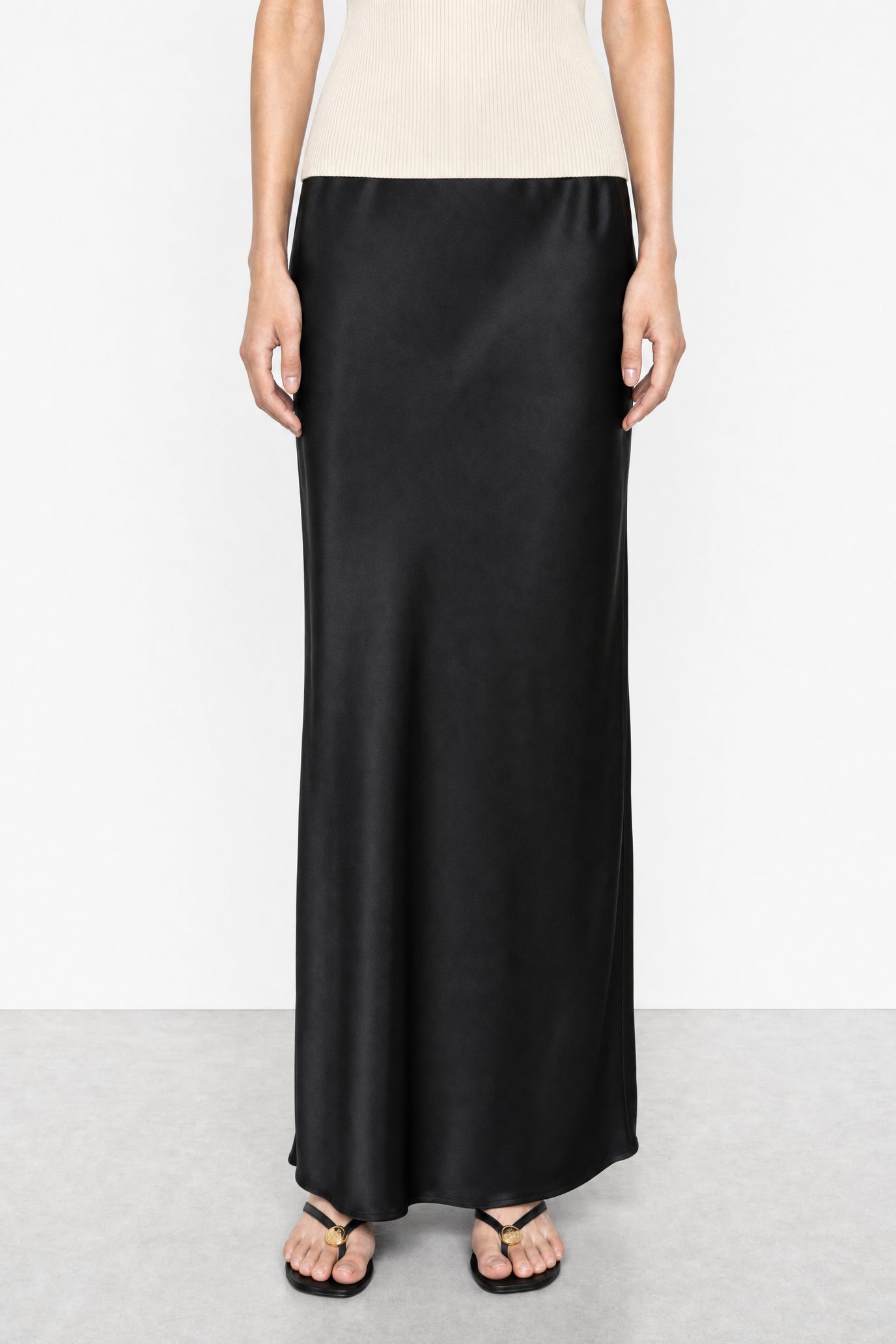 Satin Slip Maxi Skirt