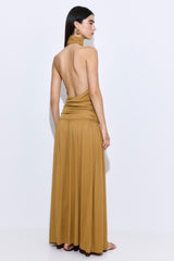 Draped Jersey Maxi Dress