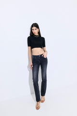 Semi Sheer Cropped Knit