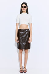 Semi Sheer Cropped Knit