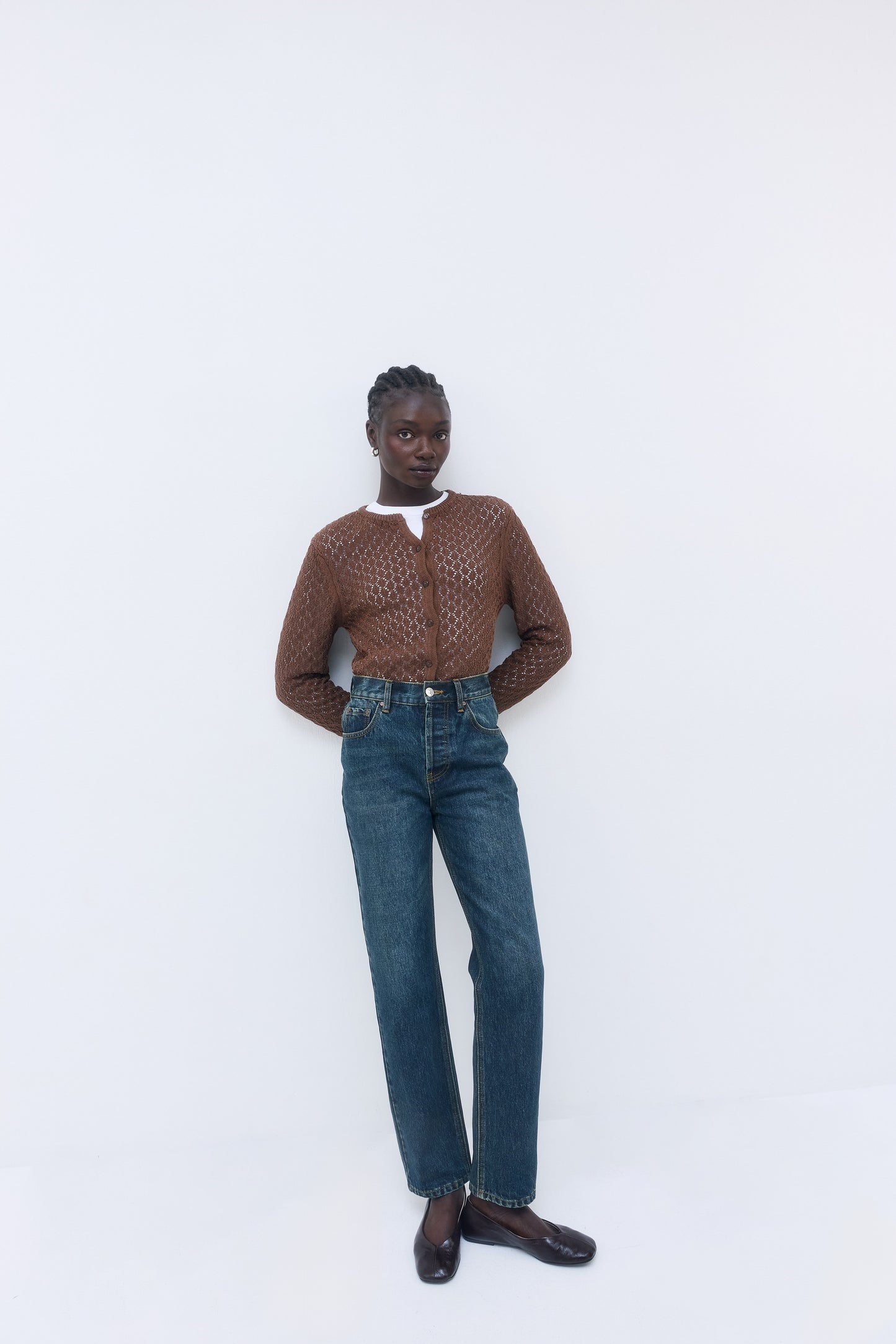 No.6| High Waisted Straight Full Length Denim