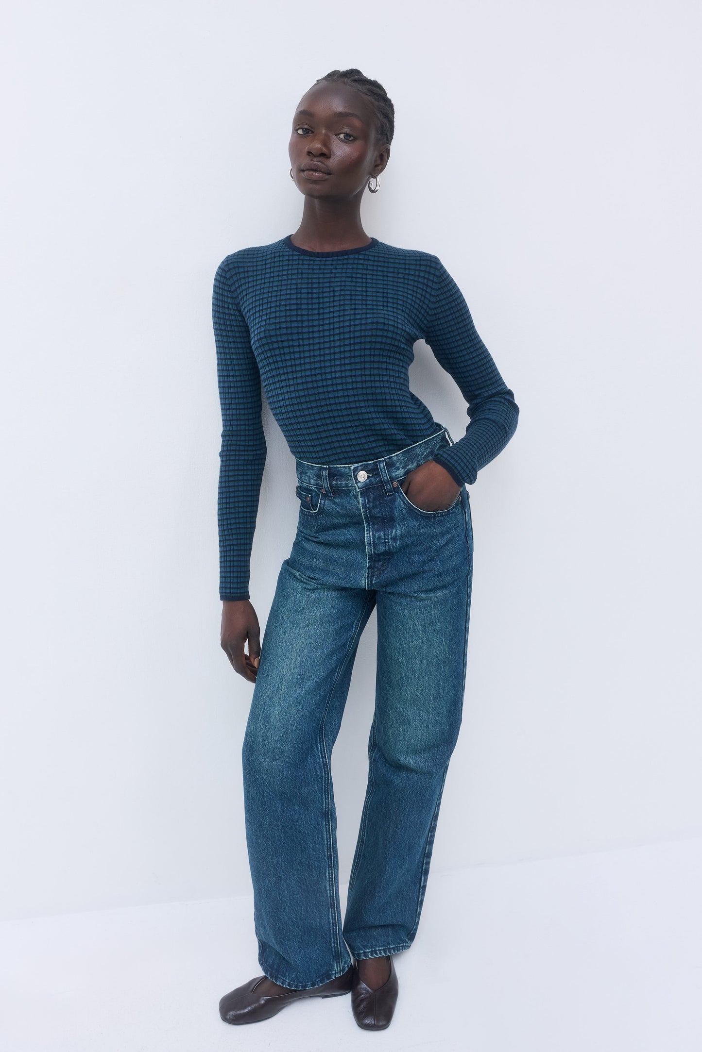 No.8| High Waisted Wide Leg Denim
