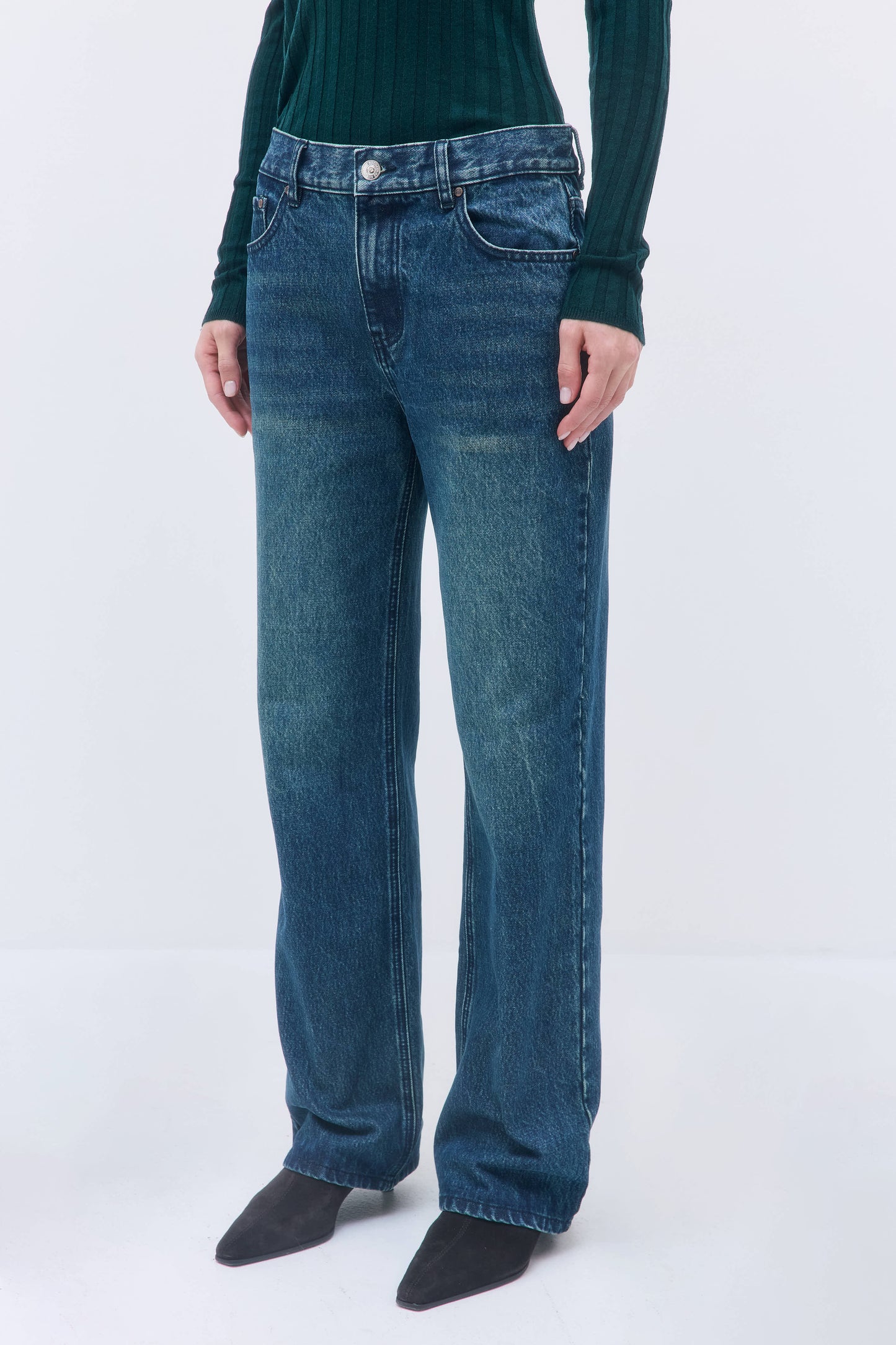 No.11| Mid Rise Full Length Baggy Denim