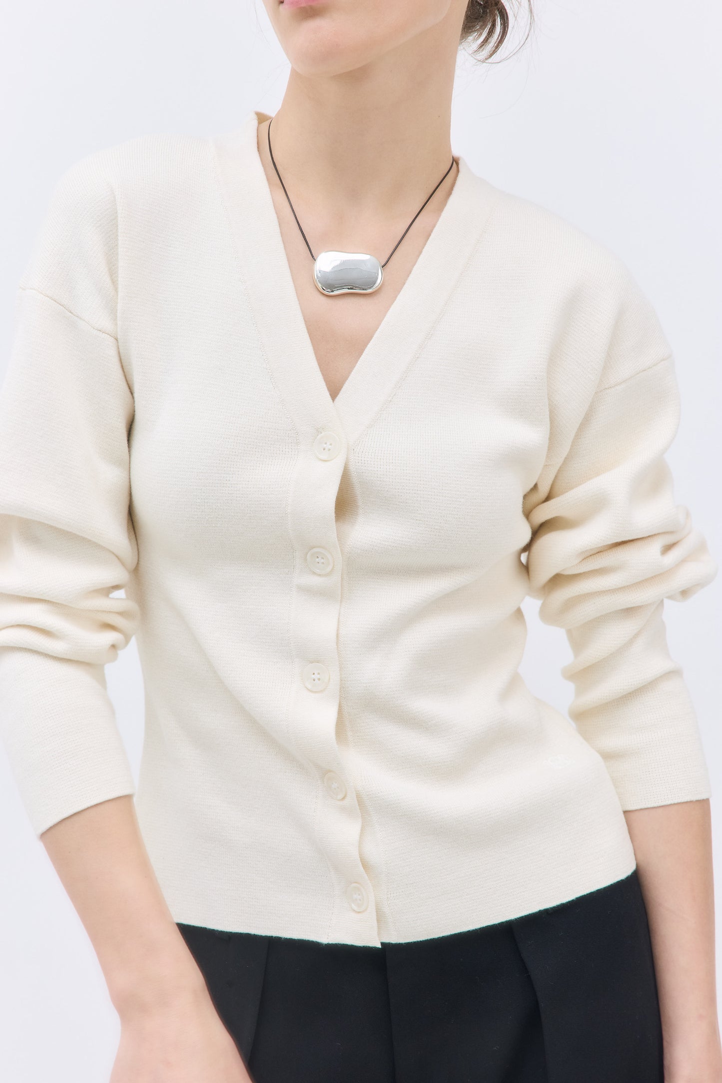 Cinched V Neck Cardigan