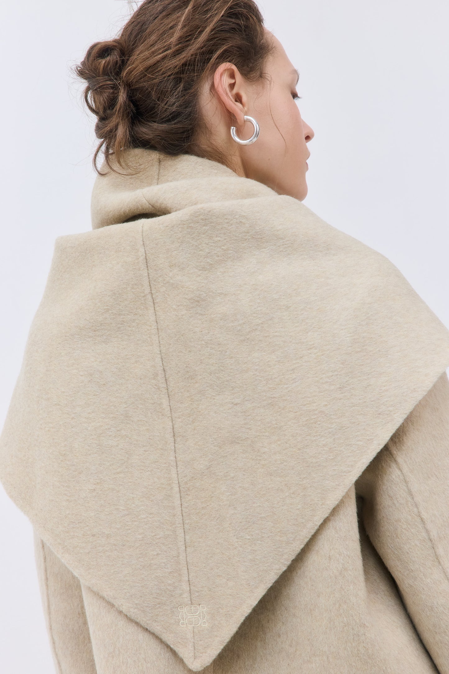 Double Wool Triangle Scarf