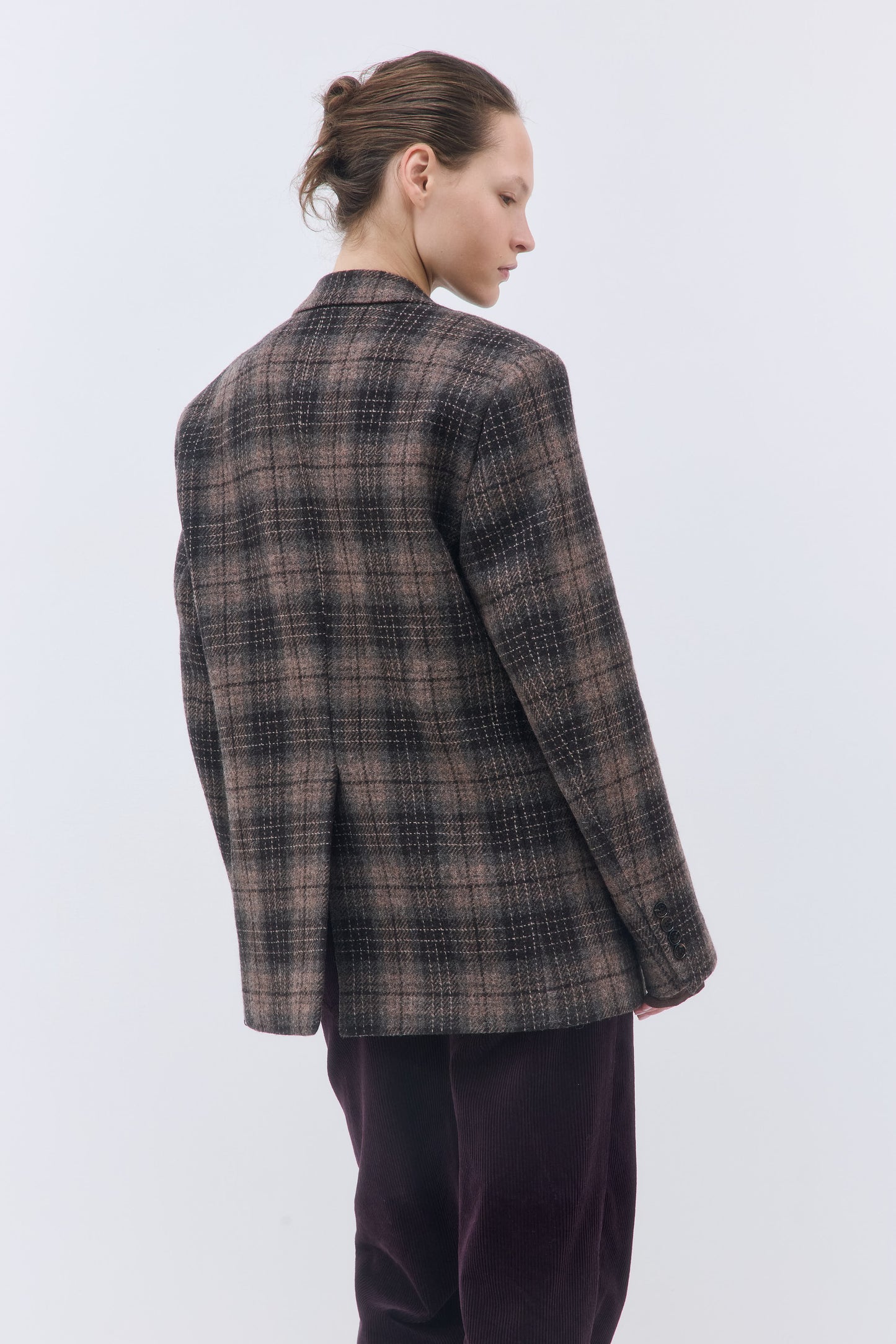 Tailored Wool Plaid Jacket - Dé Rococo