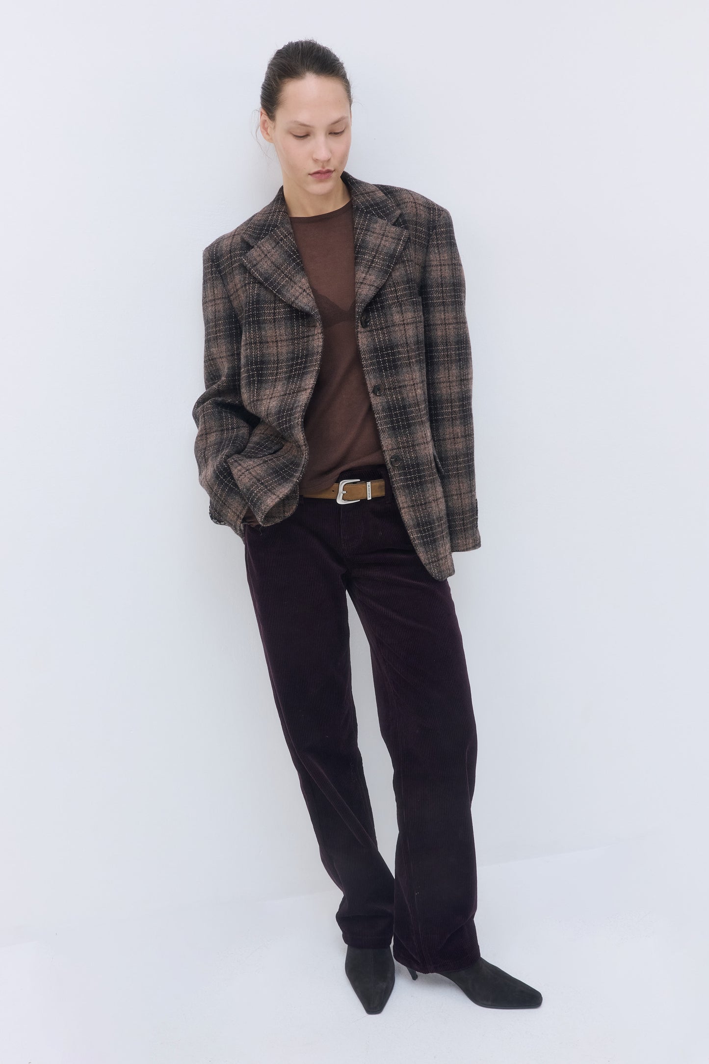 Tailored Wool Plaid Jacket - Dé Rococo