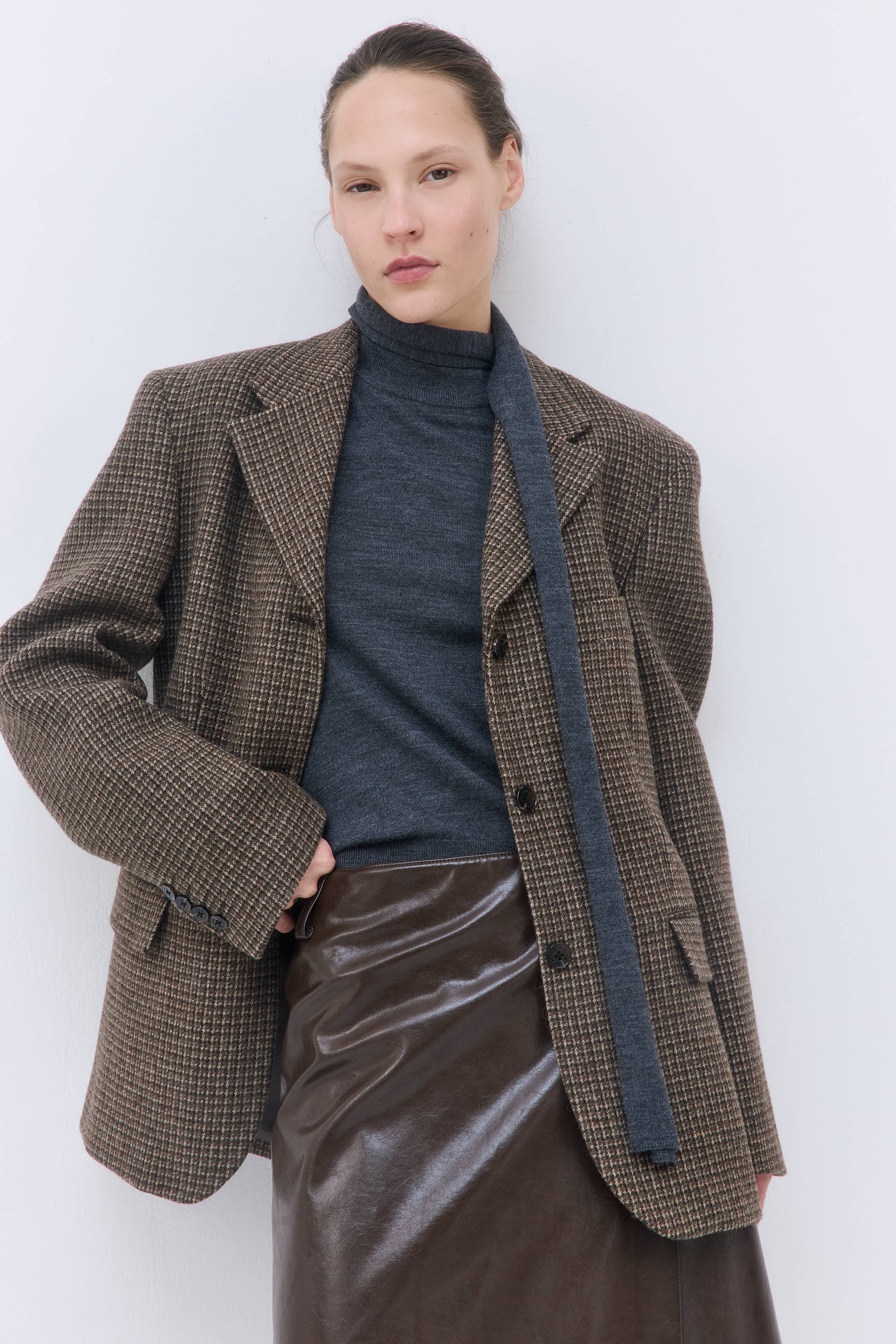 Tailored Wool Plaid Jacket - Dé Rococo