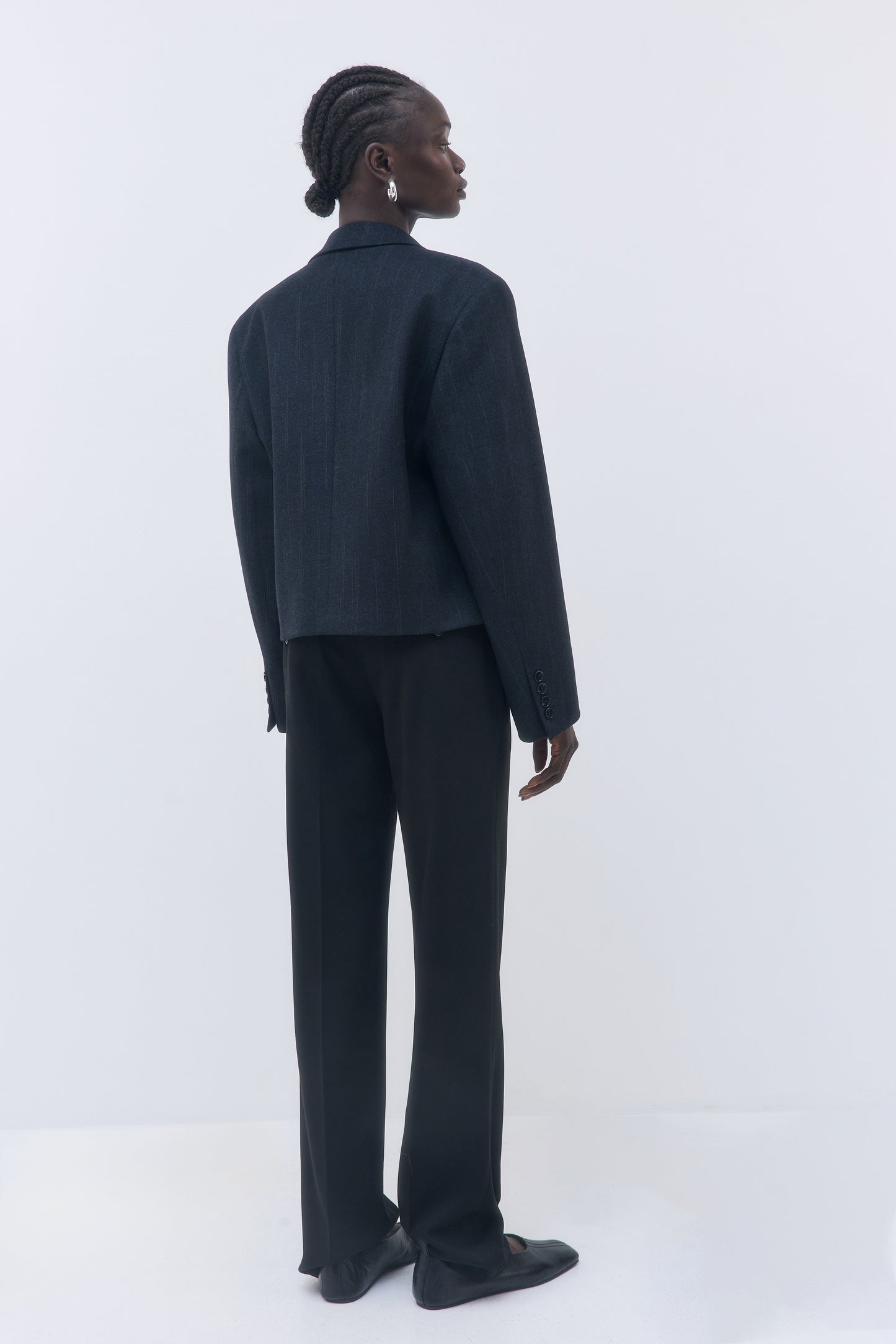 Double Breasted Cropped Blazer - Dé Rococo