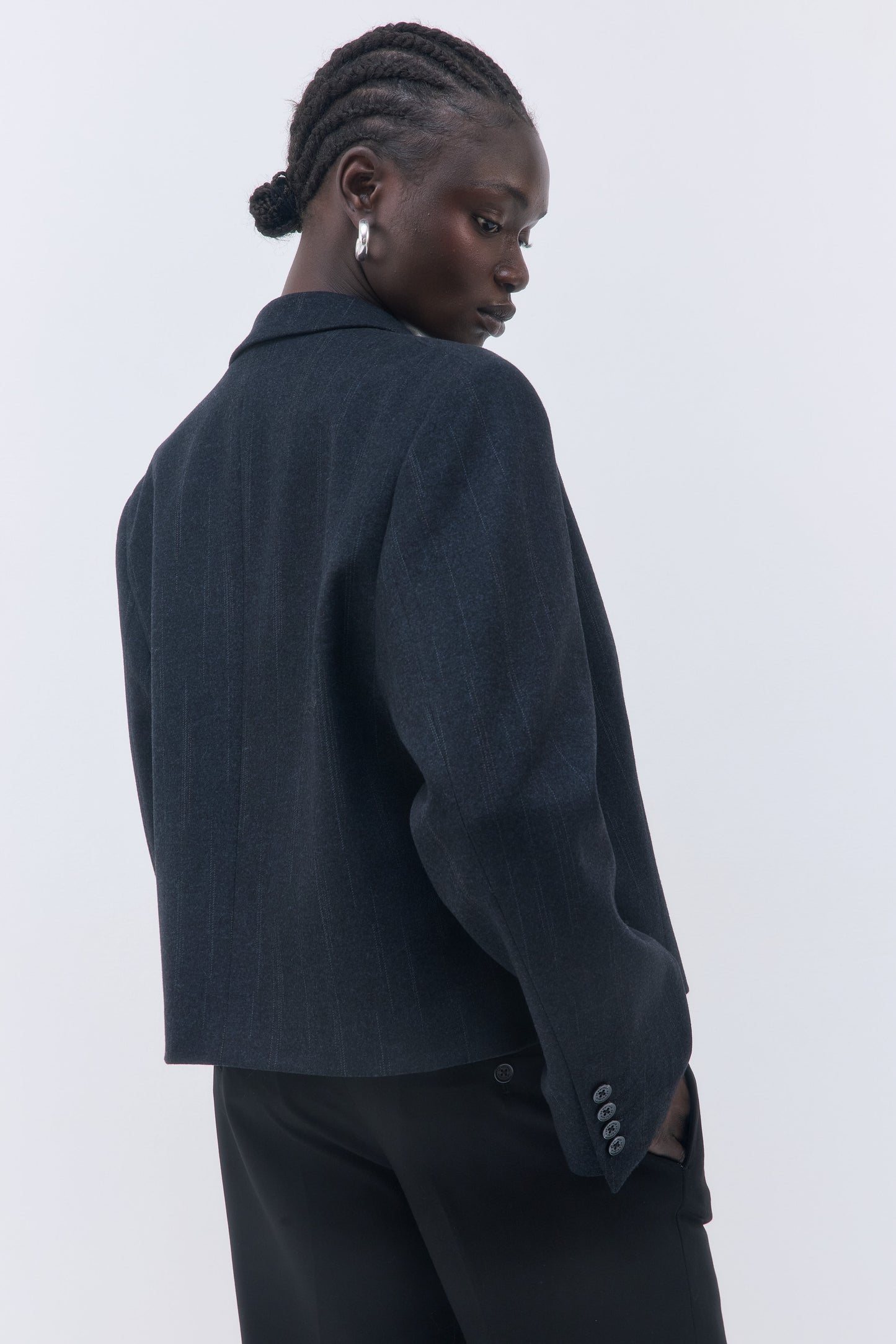 Double Breasted Cropped Blazer - Dé Rococo