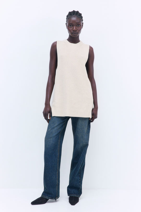 Oversized Crewneck Vest