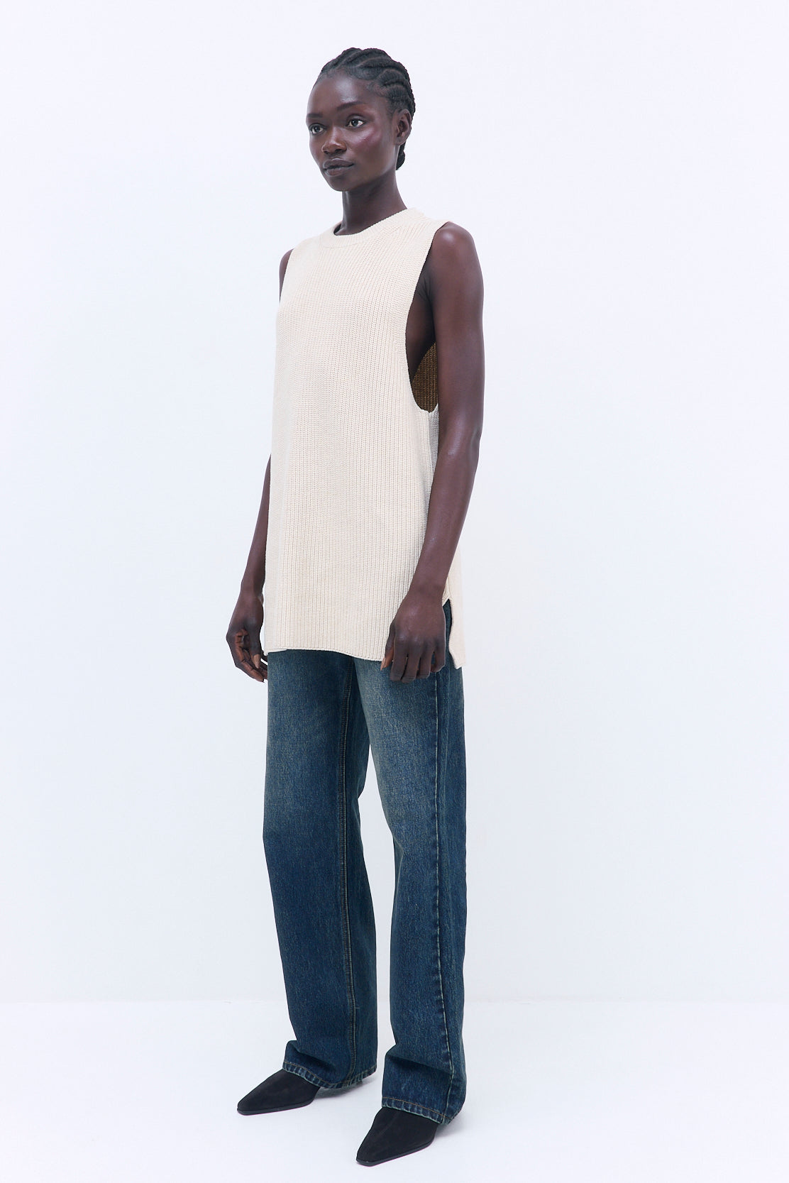 Oversized Crewneck Vest