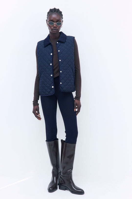 Straight Fit Quilted Vest