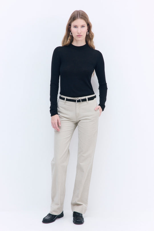 Merino Wool Crewneck Top