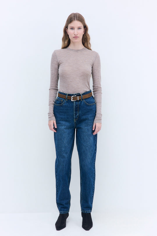 Fitted Thin Wool Long Sleeve