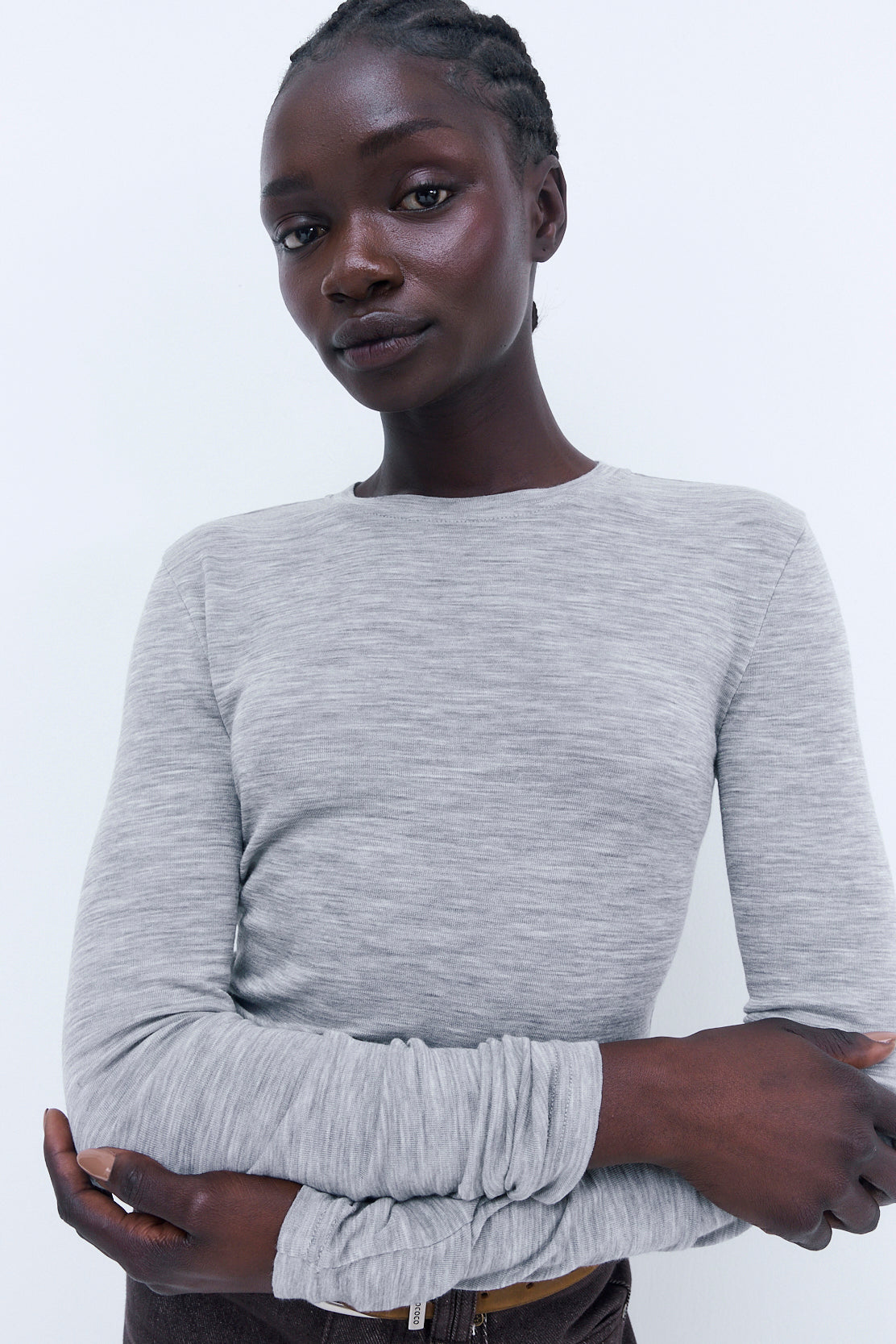 Fitted Thin Wool Long Sleeve