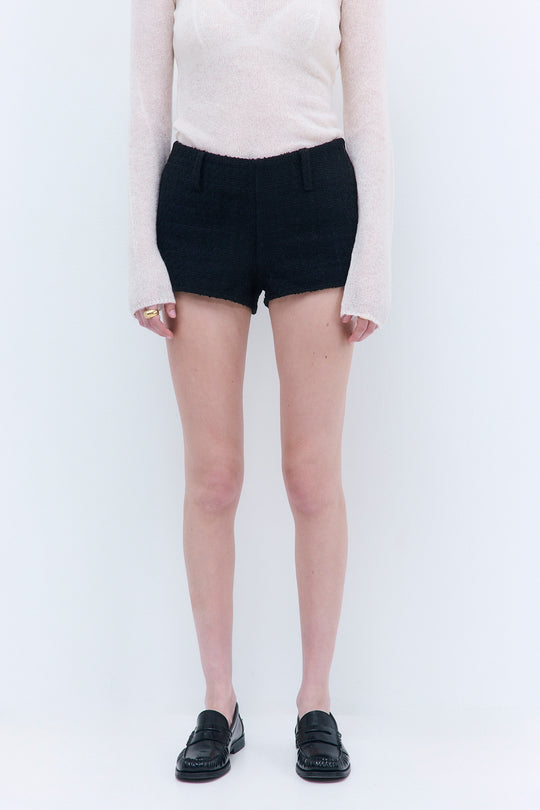 Tweed Micro Mini Shorts