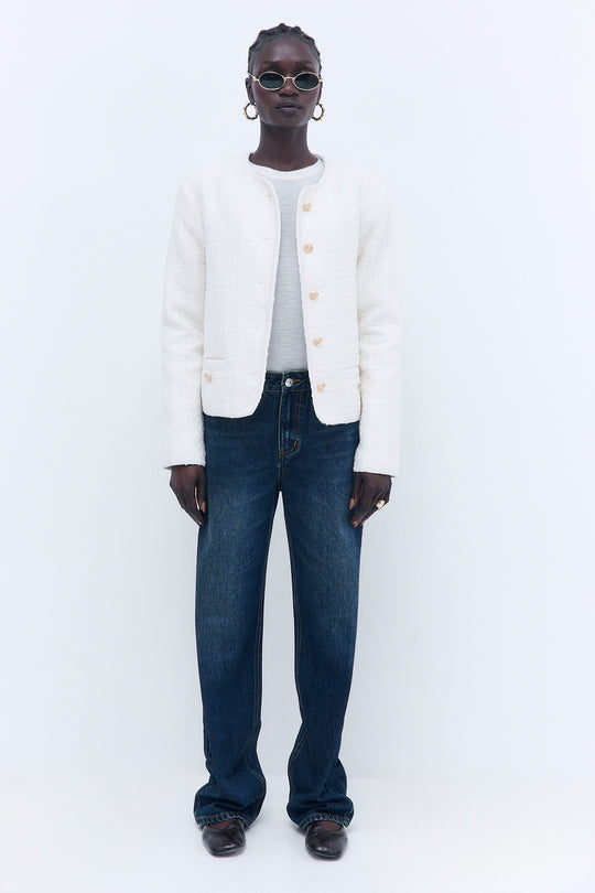 Cropped Tweed Jacket