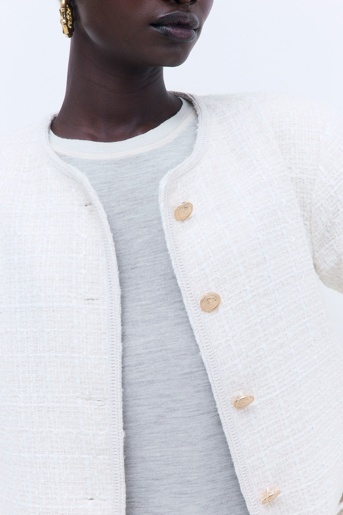 Cropped Tweed Jacket