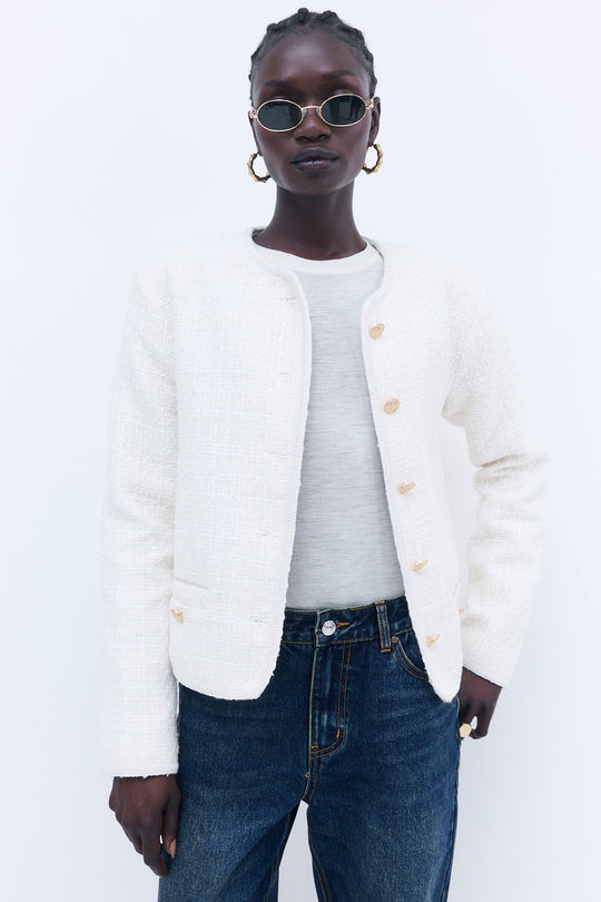 Cropped Tweed Jacket