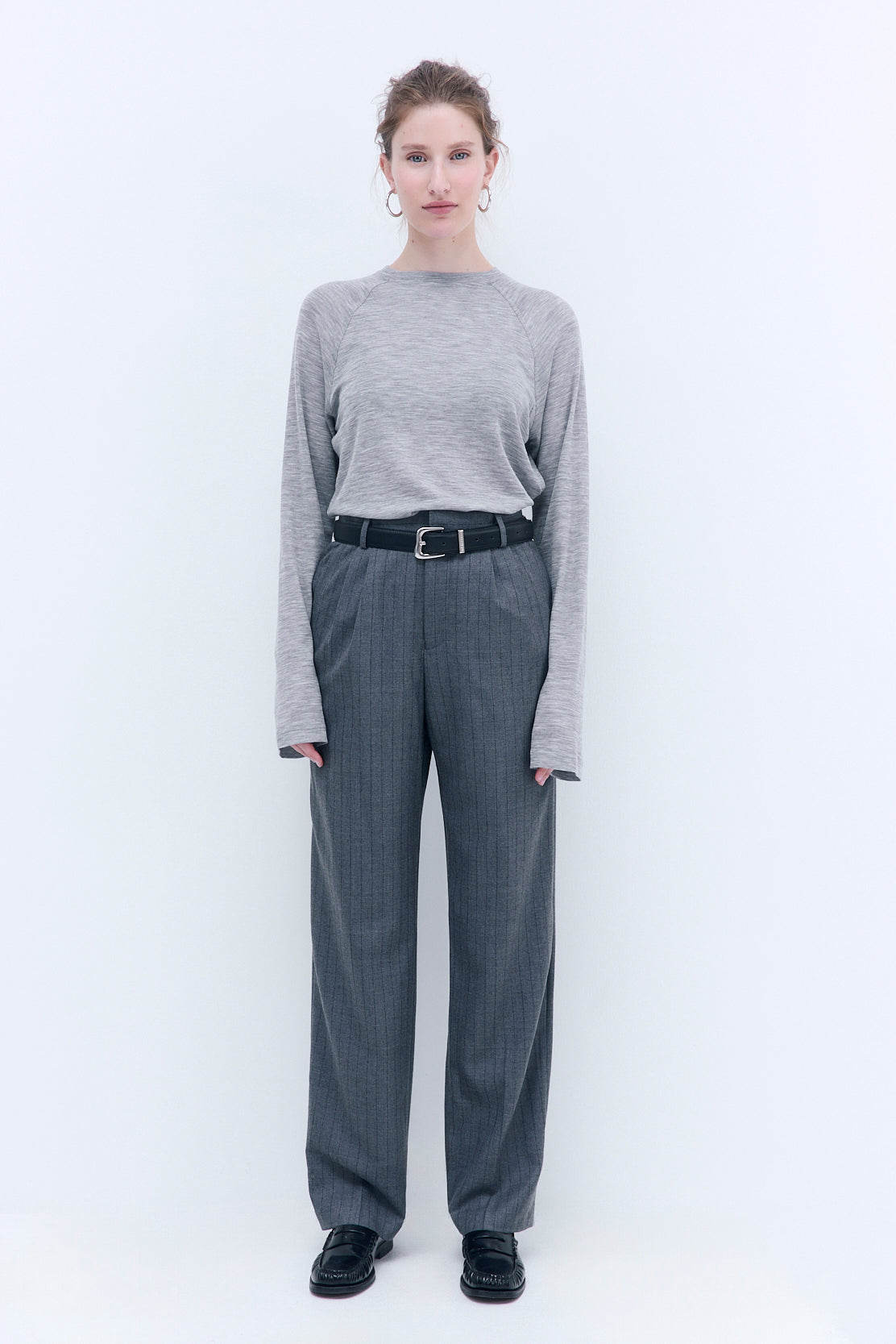 Tapered Leg Wool Daddy Pants