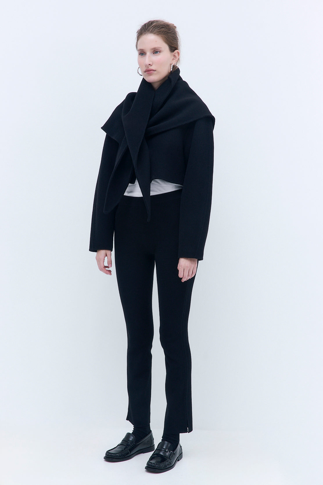 Double Wool Cropped Jacket