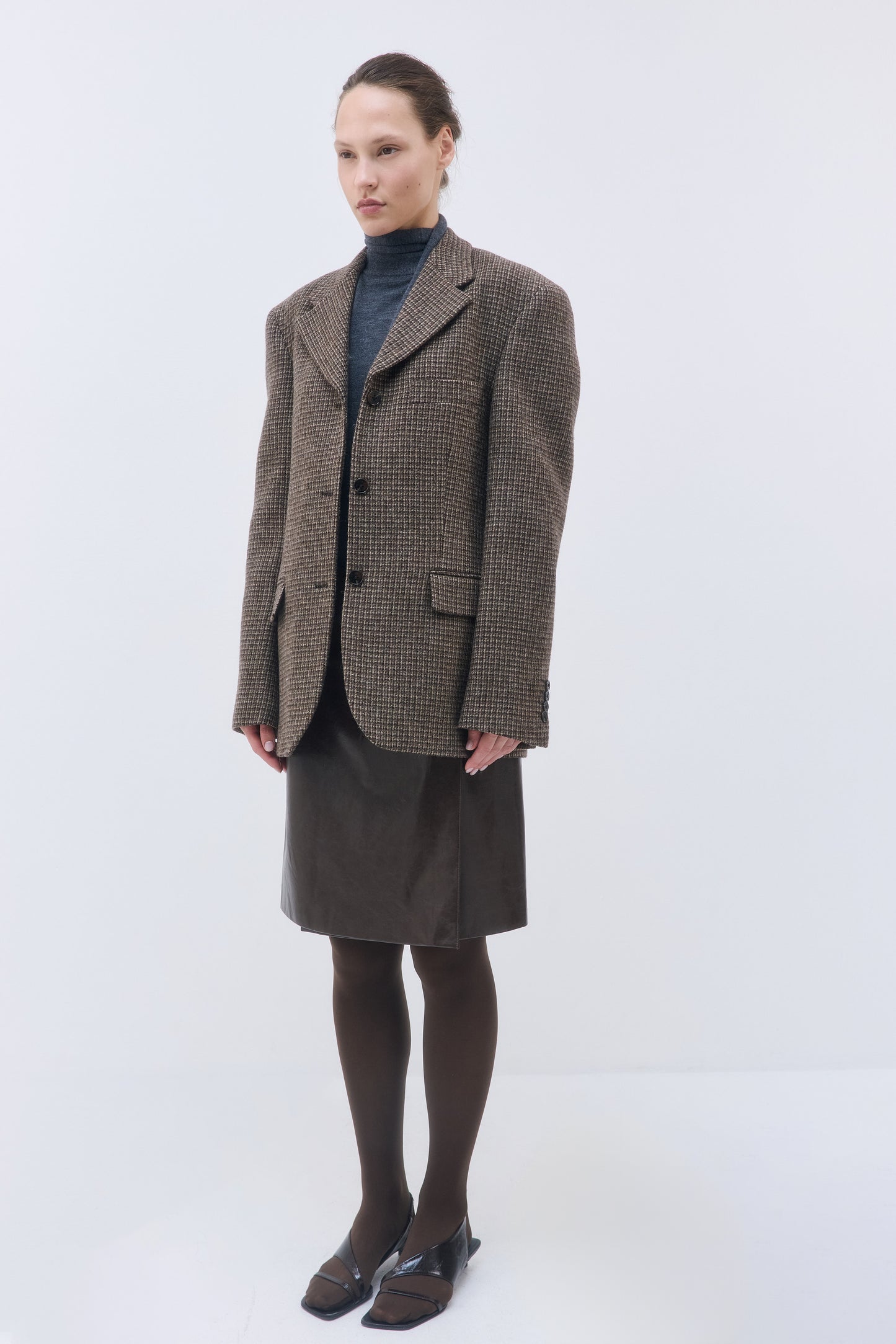 Tailored Wool Plaid Jacket - Dé Rococo