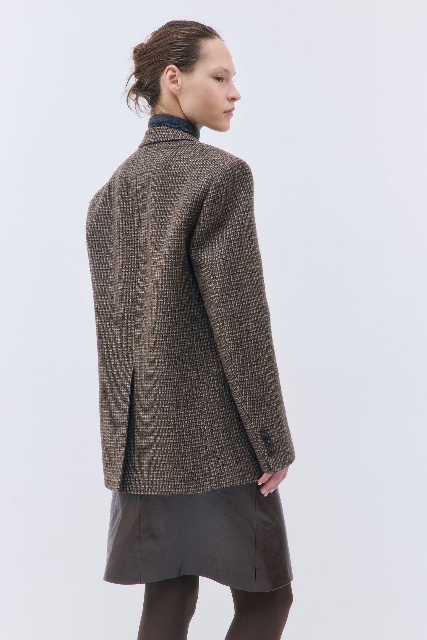 Tailored Wool Plaid Jacket - Dé Rococo