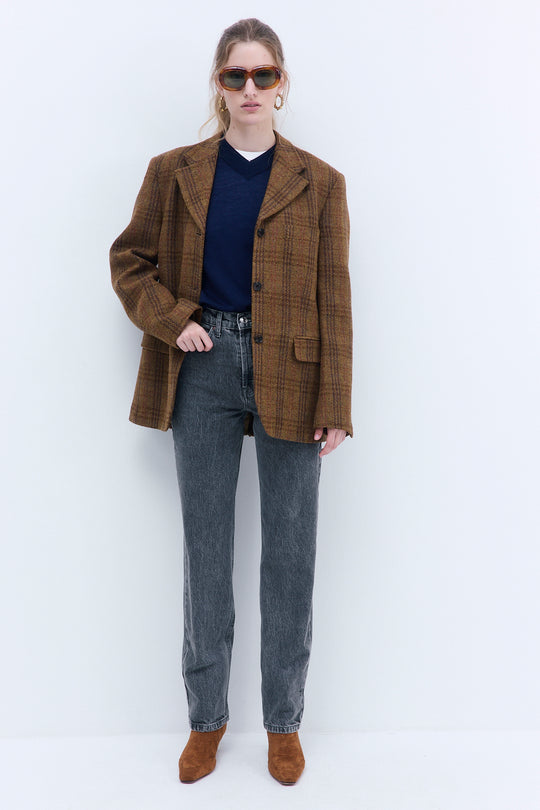 No.6| High Waisted Straight Full Length Denim