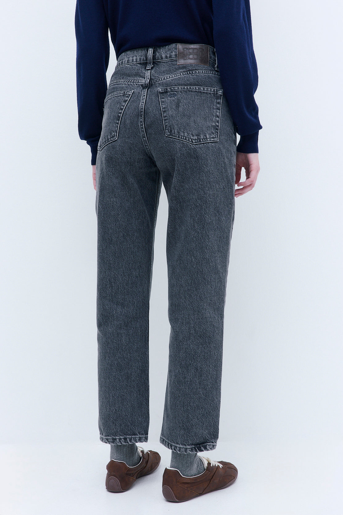 No.5| High Waist Straight Cropped Denim