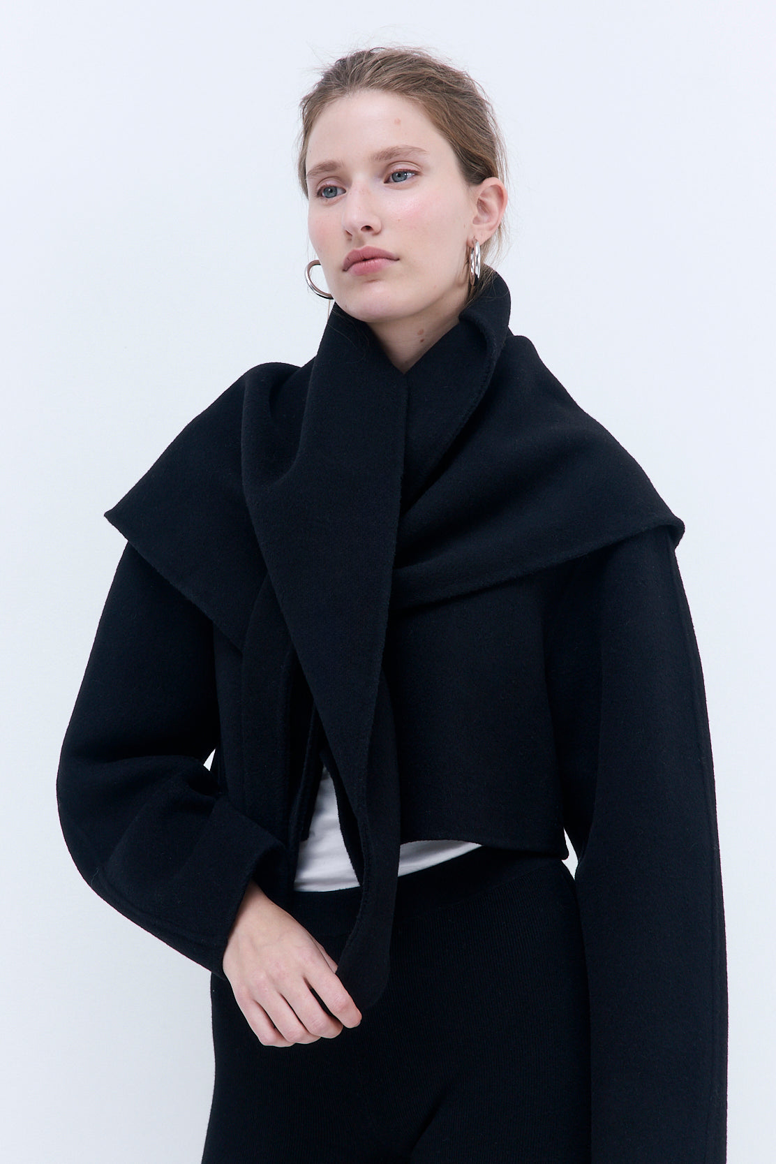 Double Wool Triangle Scarf