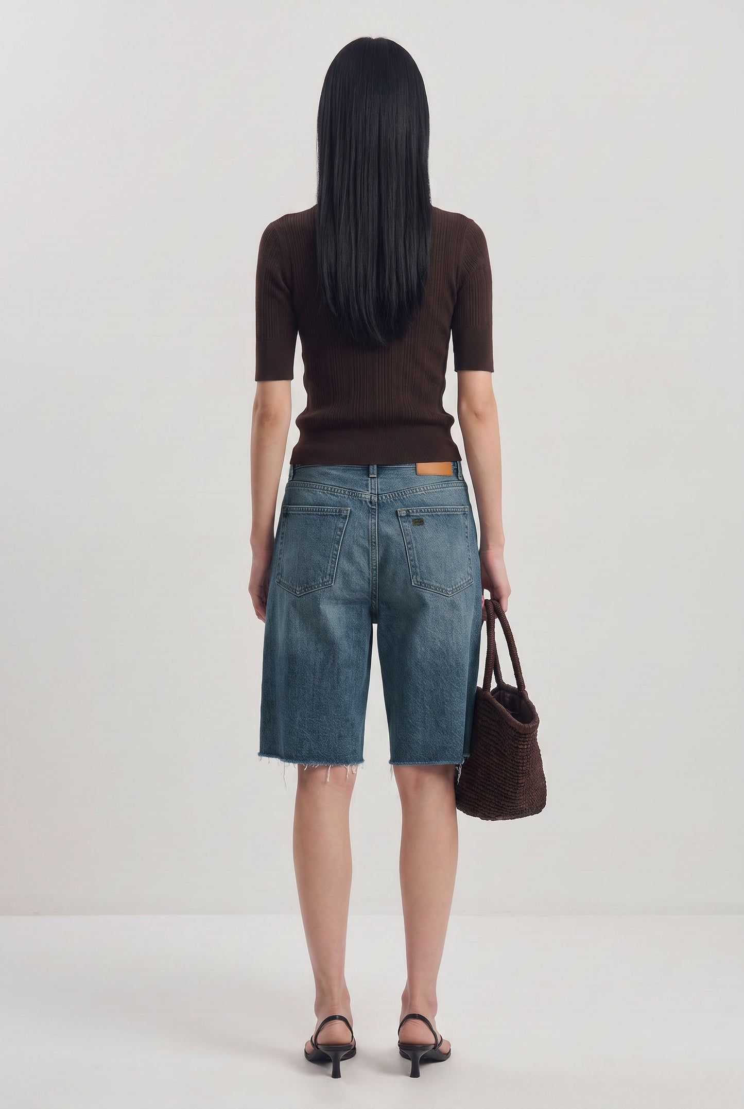 Baggy Denim Bermuda