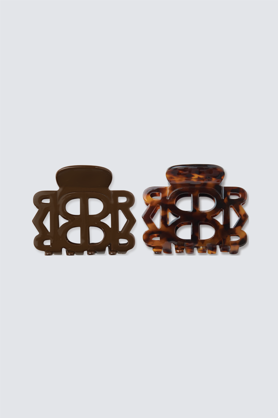 Chocolate Brown x Tortoise Claw Clip Set (2 Pieces)