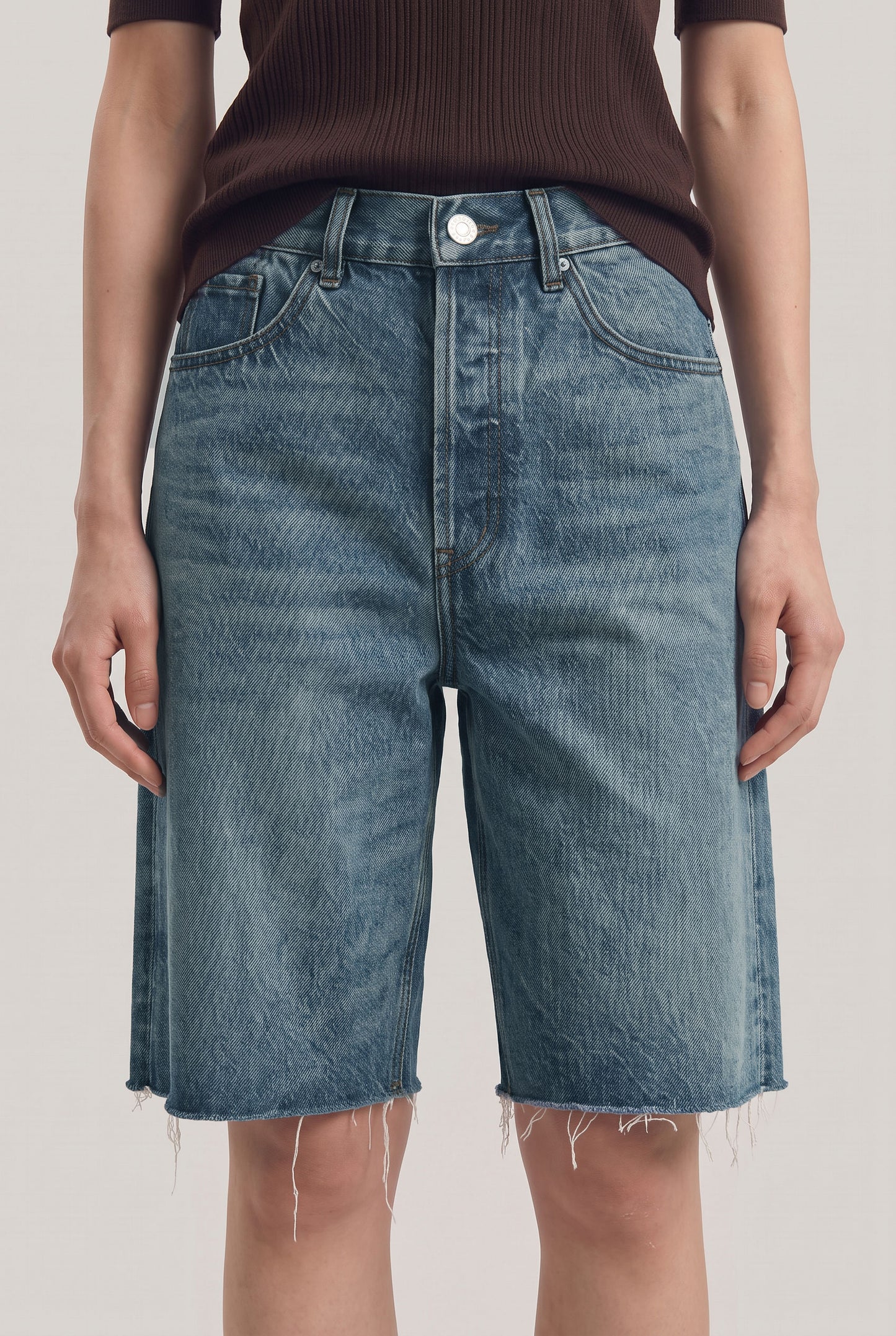 Baggy Denim Bermuda