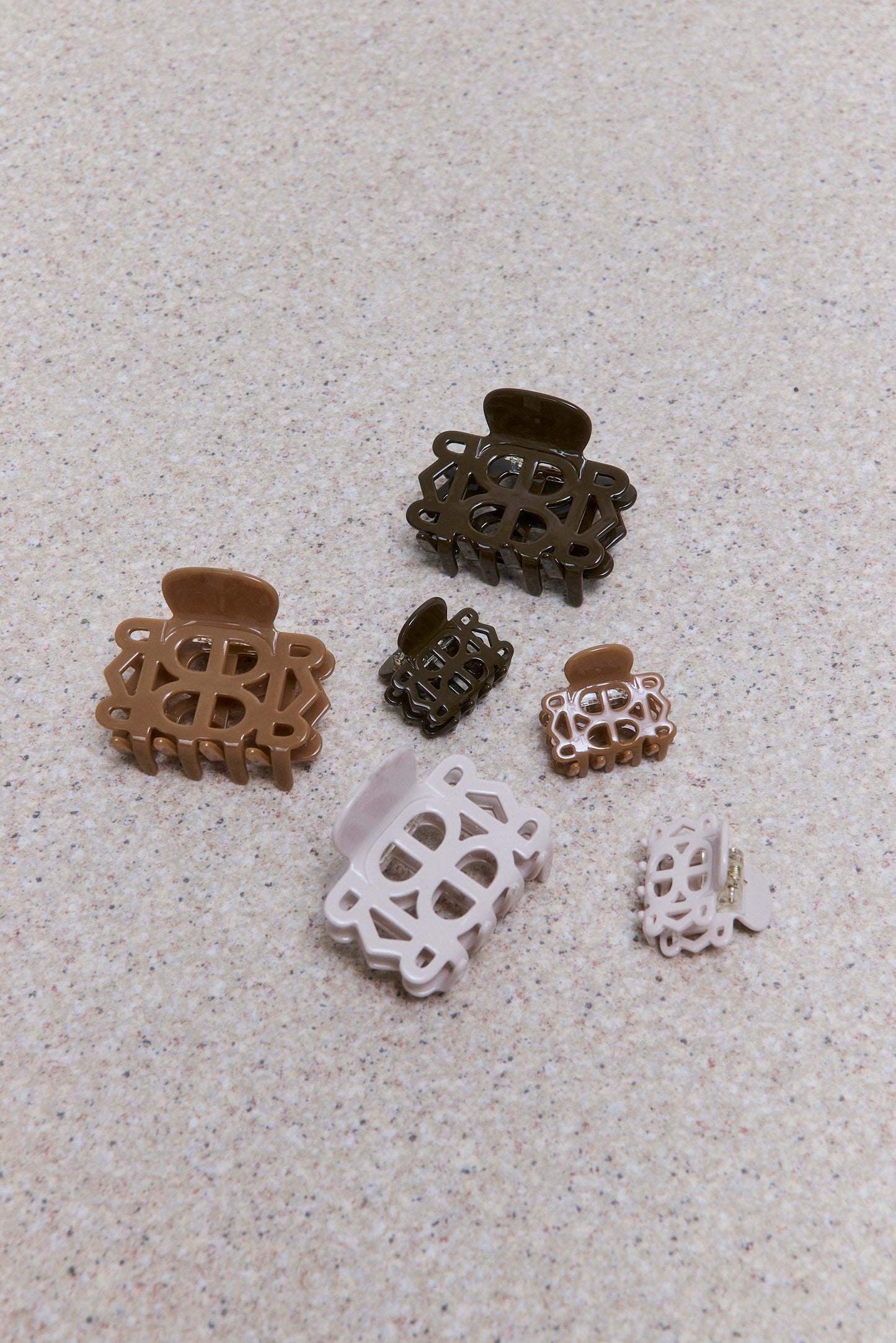 Navy x Tortoise Claw Clip Set (2 Pieces)