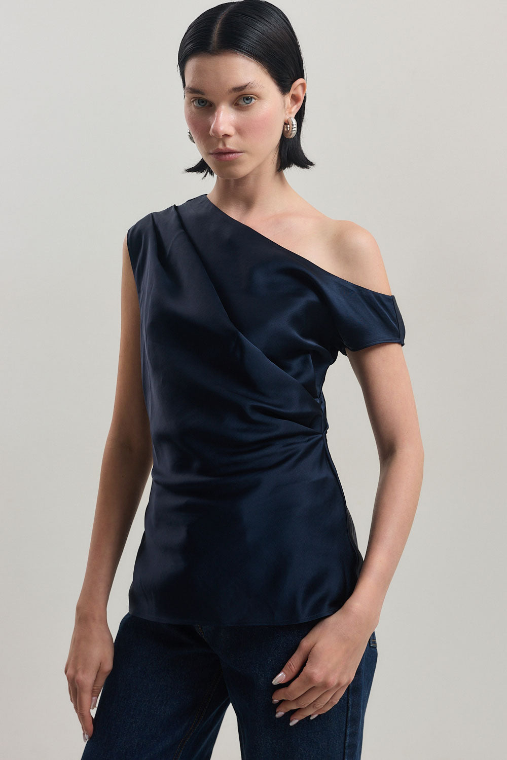 Twill Asymmetric Top