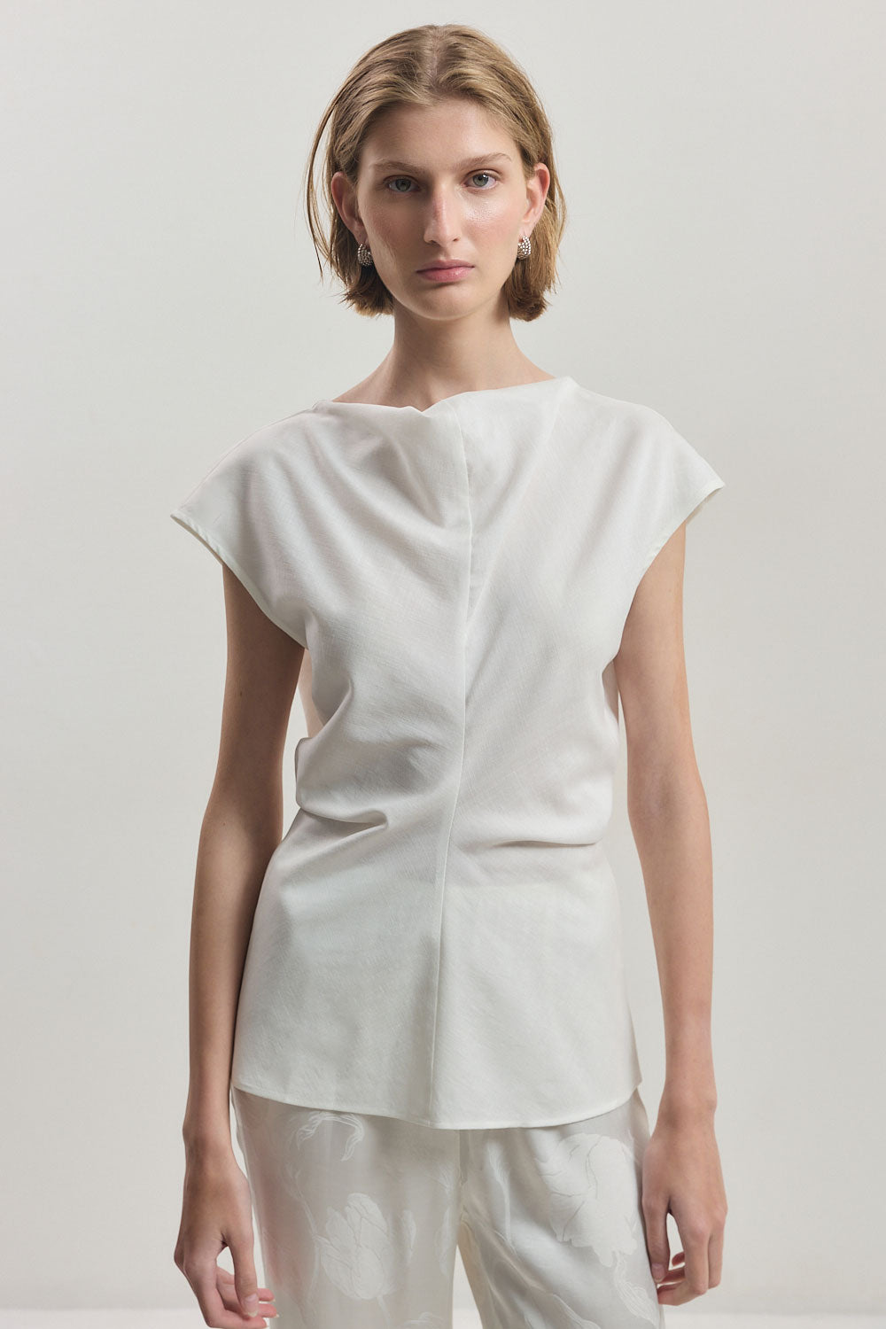 Fitted Boatneck Top