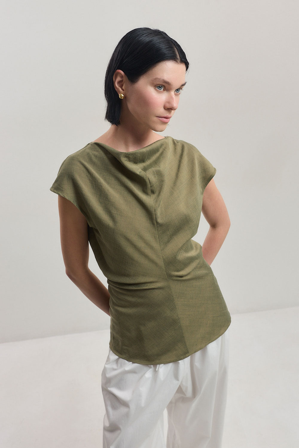 Fitted Boatneck Top