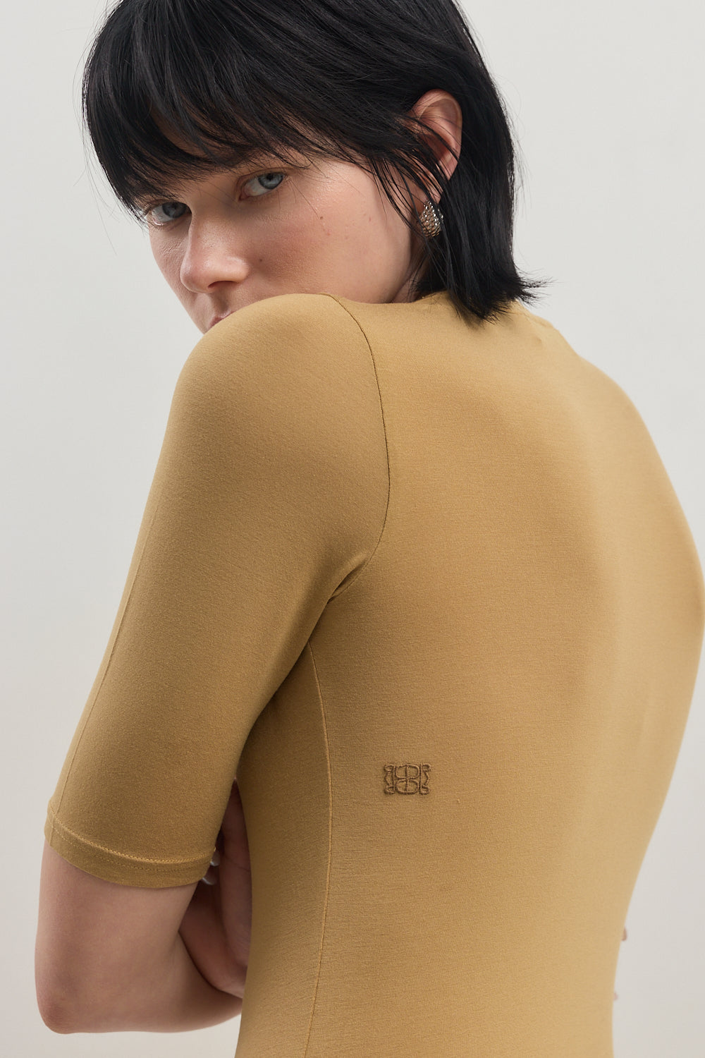 Mid Sleeve Modal Top