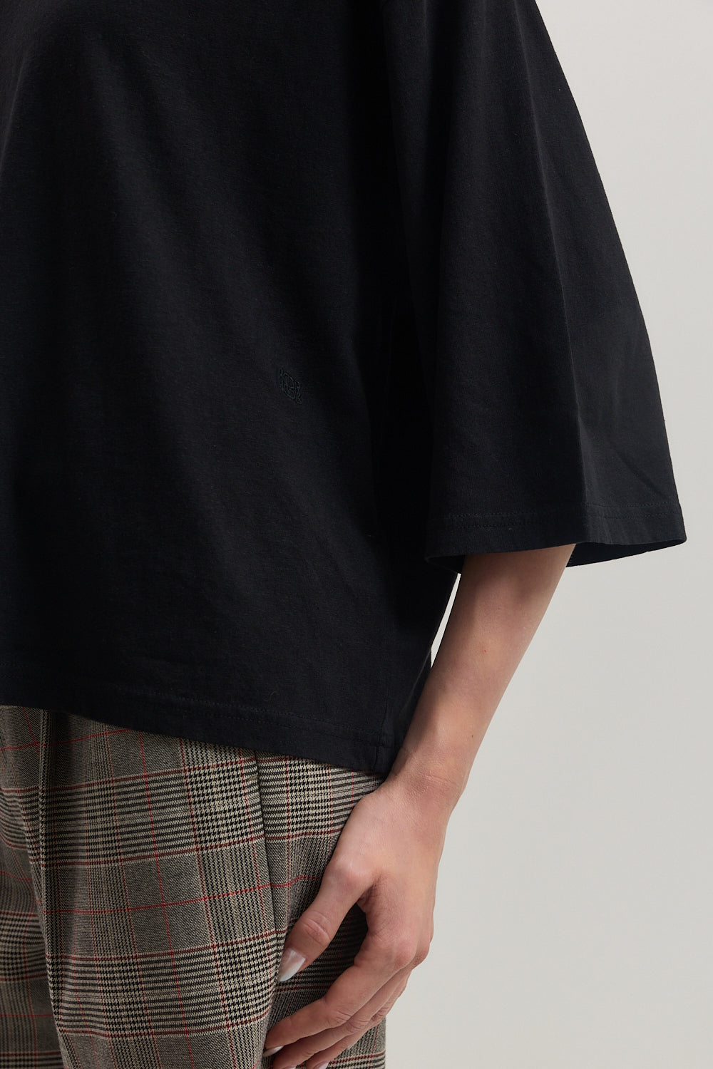 Boxy Mid Sleeve T Shirt