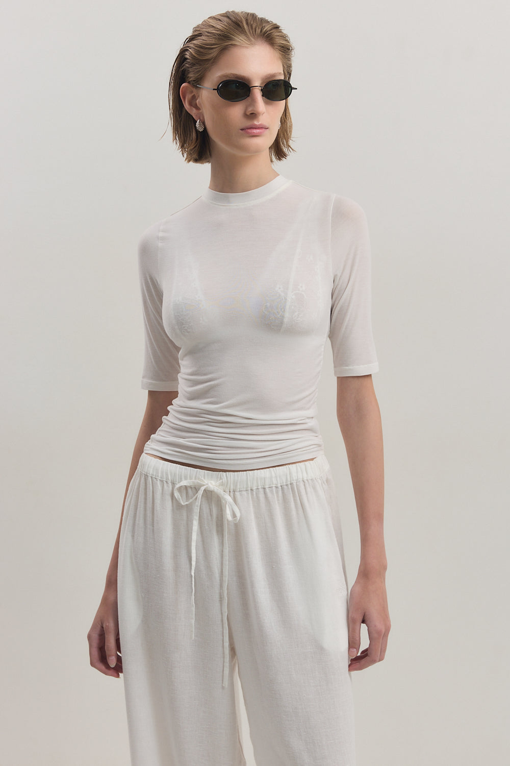 Mid Sleeve Modal Top